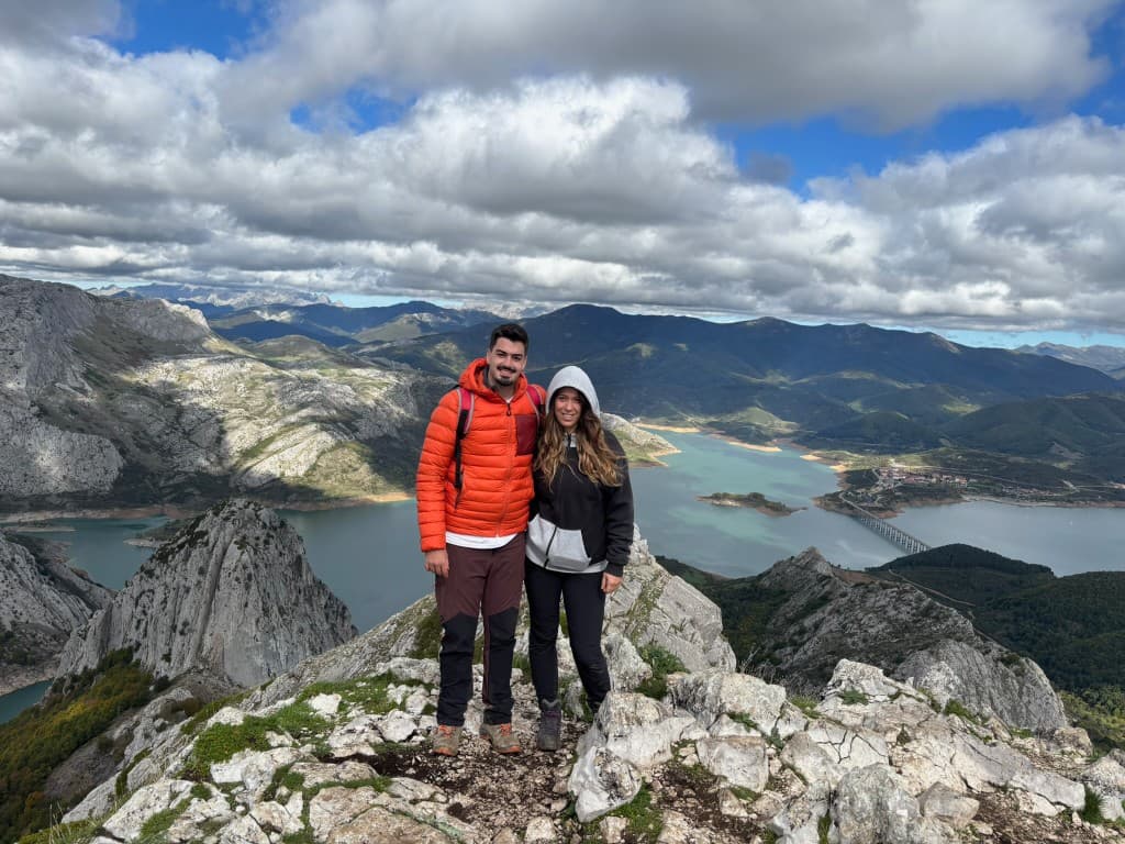 En la cima de la montaña